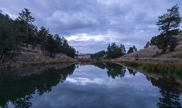 Erzincan'da muhteşem göl manzarasının 1 günü time-lapse tekniğiyle kaydedildi