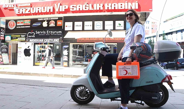 Erzurum'un ilk sağlık kabinini kurdu