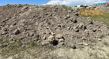Hafriyat atıkları arasında insan kemikleri bulundu