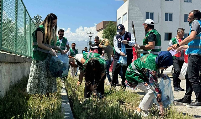 Iğdır'da 5 Haziran 'Dünya Çevre Günü' dolayısıyla çevre temizliği düzenlendi