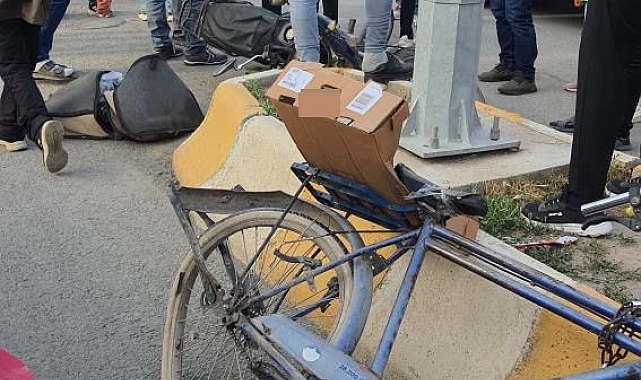 Iğdır'da motosikletin çarptığı bisikletli çocuk yaralandı