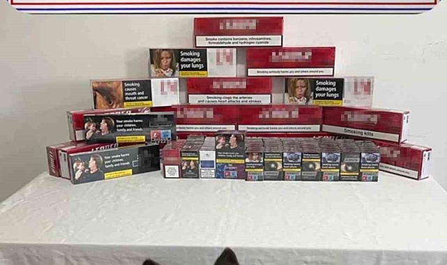 Jandarma 276 paket kaçak sigara ele geçirdi