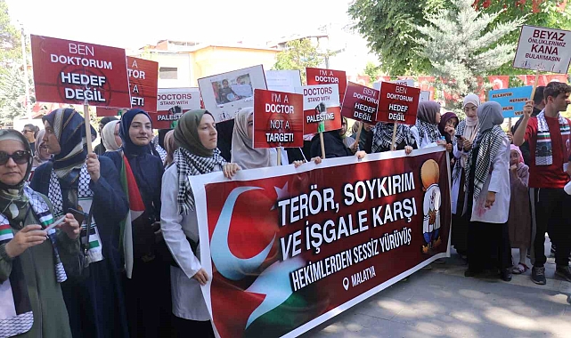 Malatya'da Filistin'e destek yürüyüşü