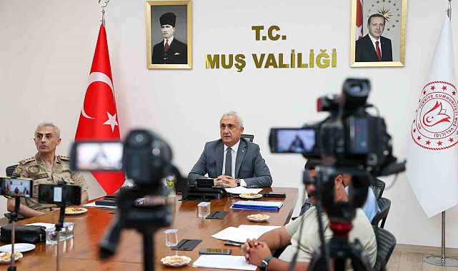 Muş Valisi Avni Çakır başkanlığında Güvenlik ve Asayiş Değerlendirme Toplantısı yapıldı