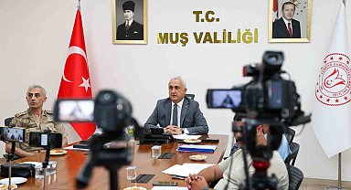 Muş Valisi Avni Çakır başkanlığında Güvenlik ve Asayiş Değerlendirme Toplantısı yapıldı