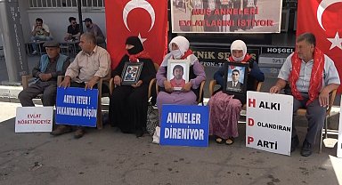 Muş'ta Evlat Nöbeti Devam Ediyor