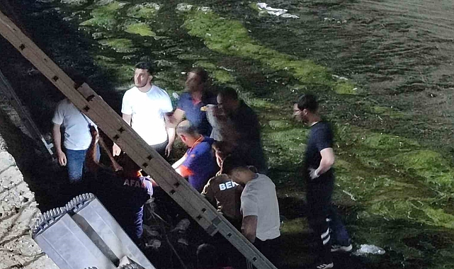 Muş'ta özçekim yapmak isterken dereye düştü