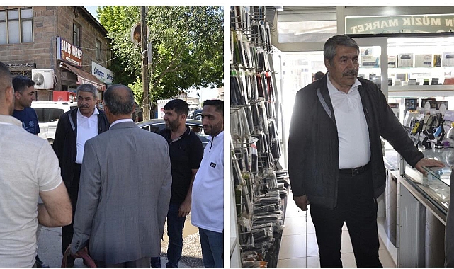 Patnos Belediye Başkanı Abdulhalik Taşkın Malazgirt Caddesi esnafı ile bir araya geldi