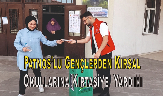 Patnos'lu Gençlerden Kırsal Okullarına Kırtasiye  Yardımı