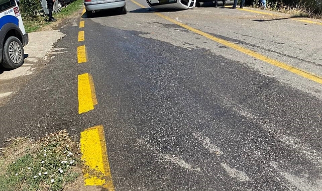 Sakarya’da kamyonet takla attı: 1 yaralı