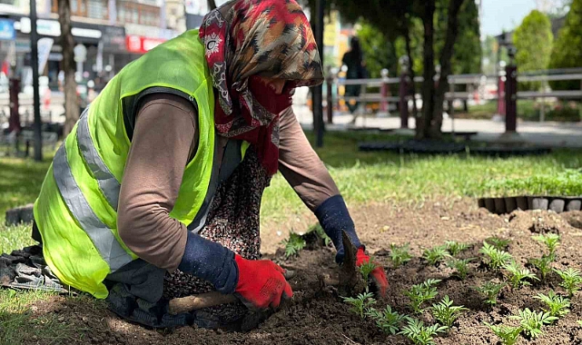 Sincan çiçeklerle donatıldı