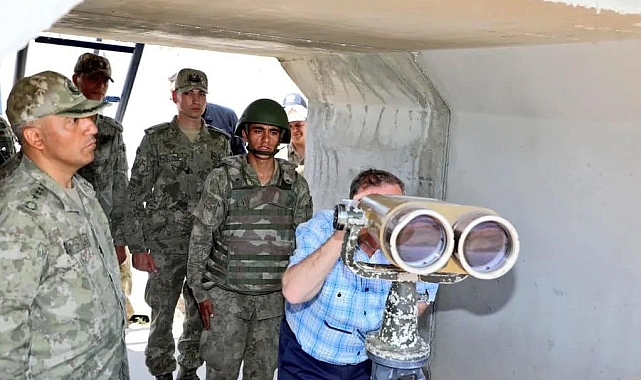 Vali Polat, üs bölgesine ziyaret