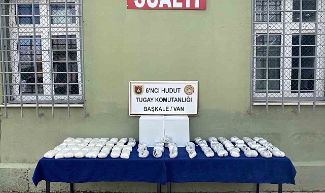 Van hudut hattın da 38.5 kilogram metamfetamin ele geçirildi