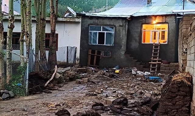 Van Saray'da sel: 2 büyükbaş, 100'e yakın küçükbaş hayvan telef oldu