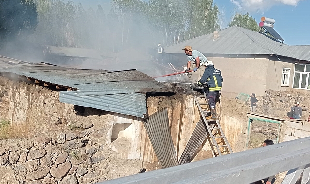 Van'da çıkan yangın korkuttu