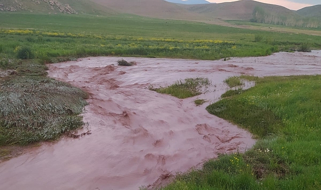 Van'da tarım arazileri sel suları altında kaldı
