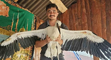 Yavru leyleğe sahip çıkan vatandaşın insanlık örneği