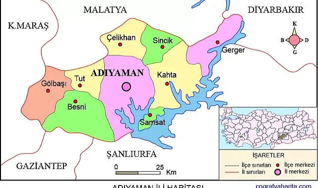 Adıyaman'ın En Büyük ve En Küçük İlçeleri