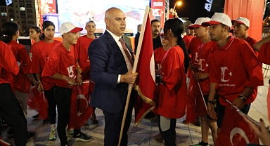 Ağrı'da "15 Temmuz Sancak Koşusu" düzenlendi