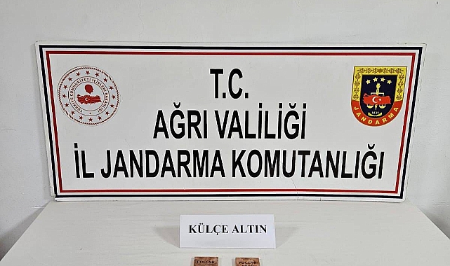 Ağrı’da 2 kilogram külçe altın ele geçirildi