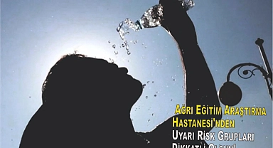 Ağrı Eğitim Araştırma Hastanesi'nden Uyarı Risk Grupları Dikkatli Olsun!