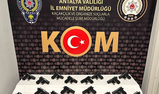 Antalya’da silah ticareti operasyonu: 1 tutuklama