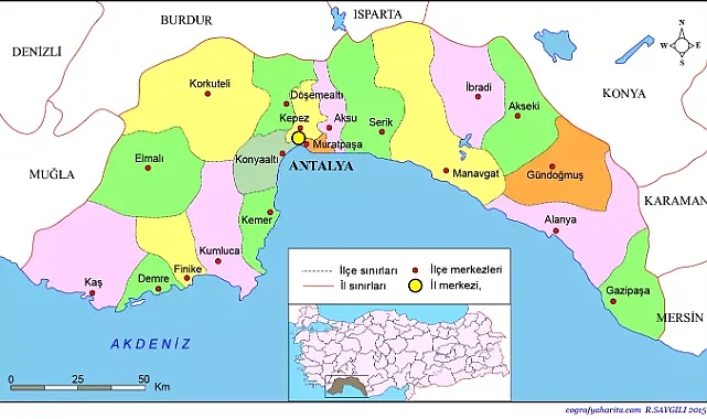 Antalya'nın En Büyük ve En Küçük İlçeleri