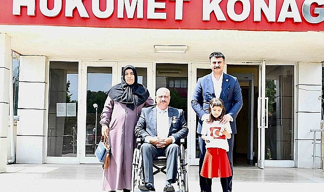 Aralık İlçe Kaymakamı Aydın'dan gaziye vefa ziyareti