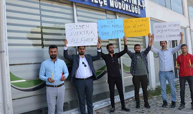 Aras EDAŞ'ı protesto ettiler