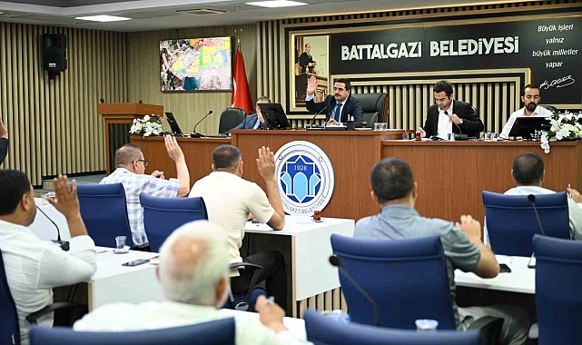 Battalgazi Belediyesi Temmuz Ayı Olağan toplantısını tamamladı