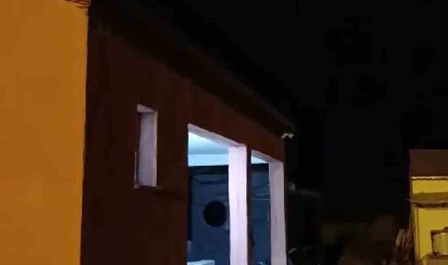 Beni takip ediyorlar diyerek çiftliğin üzerinde uçan drone'a ateş etti