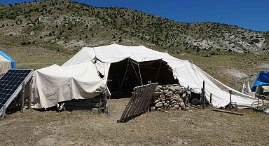 Bin 800 rakımda göçerlerin zorlu mesaisi
