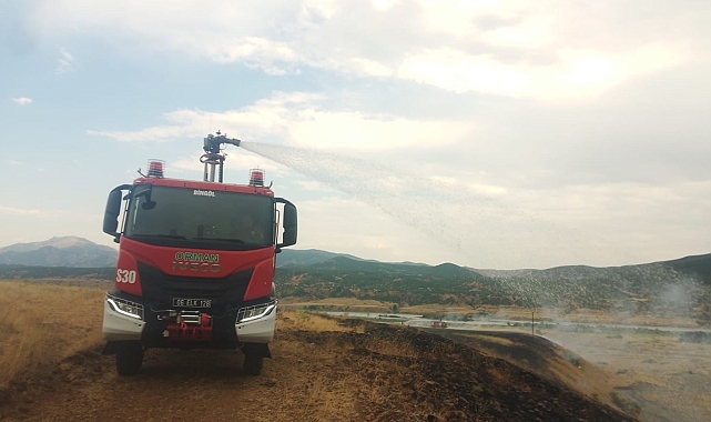 Bingöl'de kırsal alanda çıkan yangınlar ormana sıçramadan söndürüldü
