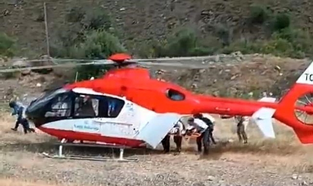 Bitlis'te ambulans helikopter 40 yaşındaki hasta için havalandı
