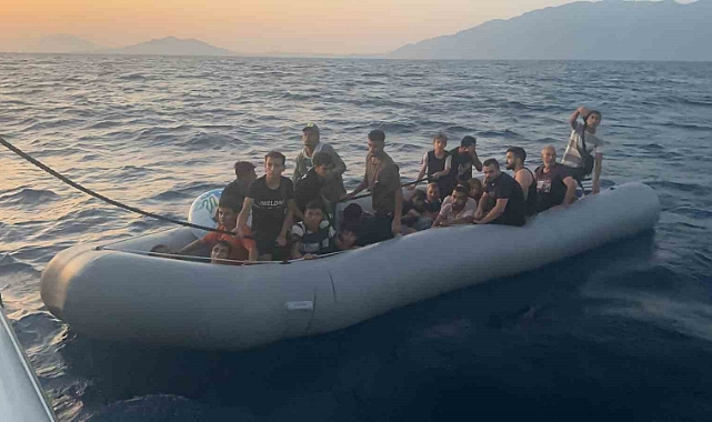 Bodrum’da 12’si çocuk 27 düzensiz göçmen kurtarıldı