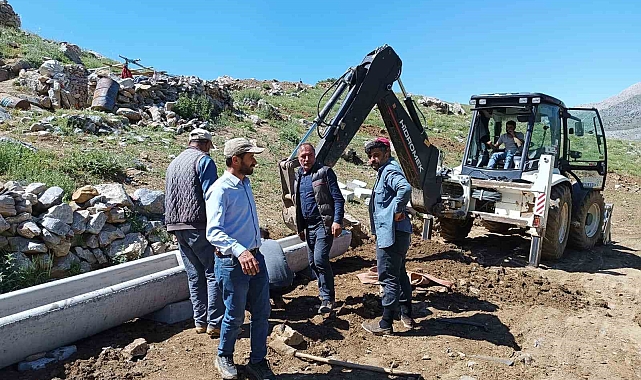 Doğanşehir'de yayladaki hayvanlar unutulmadı
