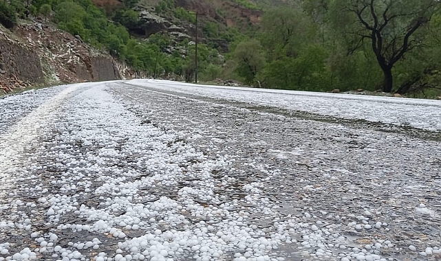 Dolu Yağışı Erzincan'da Etkili Oldu