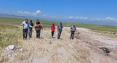 Ekili araziler yağmurdan zarar gördü