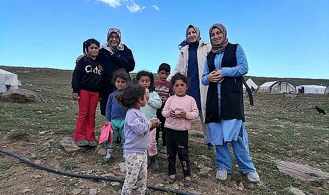 Erzurum'da göçerlere sağlık desteği