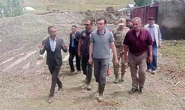 Erzurum'da selin verdiği hasar gün yüzü ile ortaya çıktı