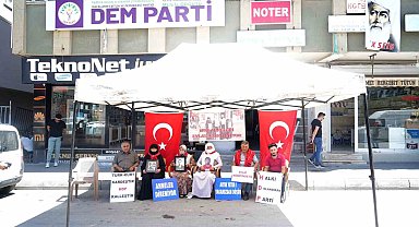 Evlat nöbeti kararlılıkla devam ediyor