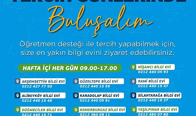 Eyüpsultan Belediyesi’nden öğrencilere LGS tercih desteği