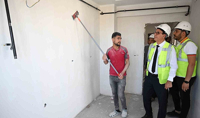 Geçit, kentsel dönüşüm konutlarını inceledi