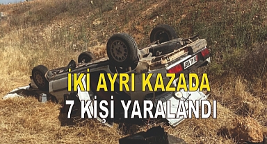 İki ayrı kaza: 7 yaralı