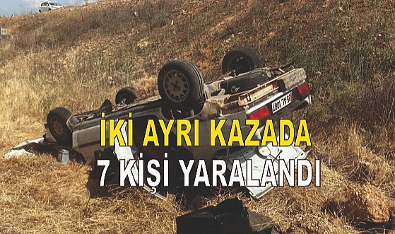İki ayrı kaza: 7 yaralı