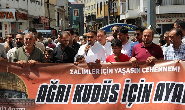 İsrail Başbakanı Netanyahu'nun ABD Kongresi'ndeki konuşması Ağrı’da protesto edildi