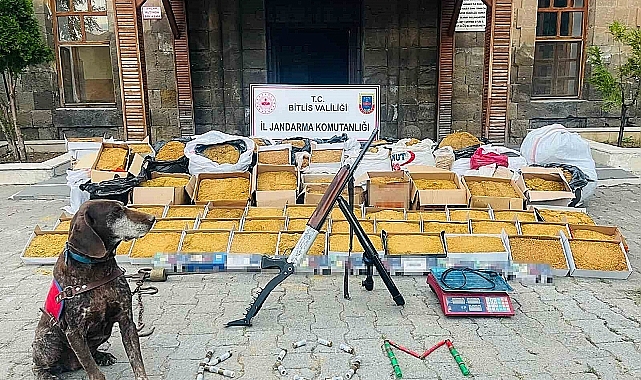 Jandarma 1 ton 100 kilo kaçak tütün ele geçirildi