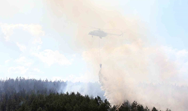 Kastamonu’daki orman yangınına müdahale sürüyor