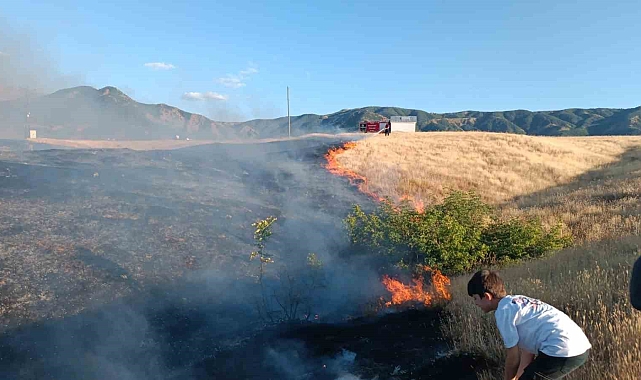 Kırsal alanda çıkan yangın söndürüldü