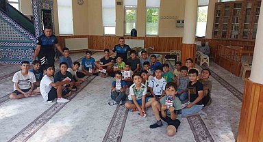 Kur'an Kurslarındaki 343 öğrenciyi bilgilendirdi Emniyet